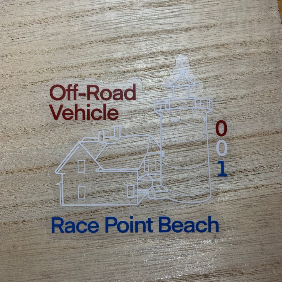 Race Point Beach ORV Style Sticker(s)